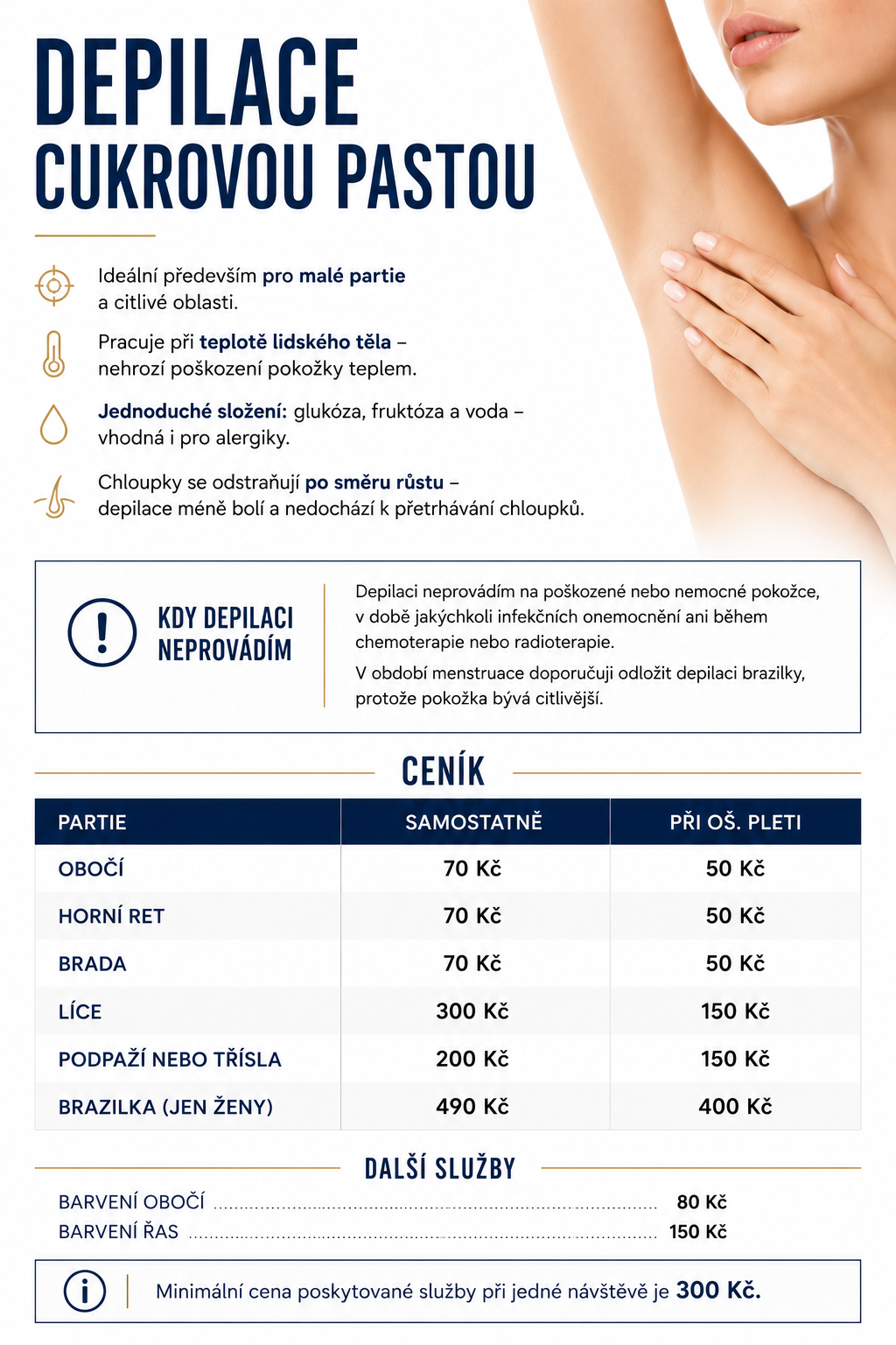 depilace cukrovou pastou
